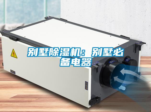 別墅除濕機：別墅必備電器