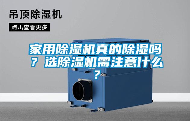 家用除濕機真的除濕嗎？選除濕機需注意什么？