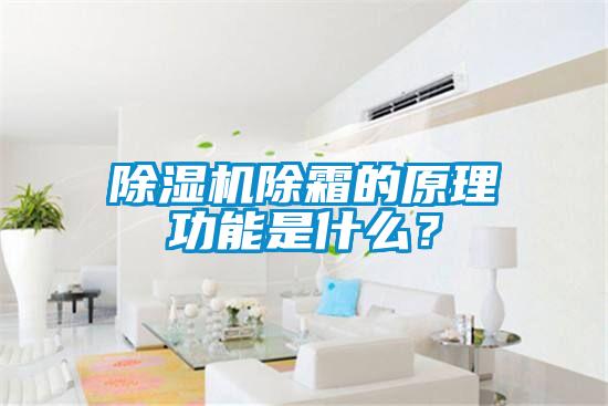 除濕機除霜的原理功能是什么？