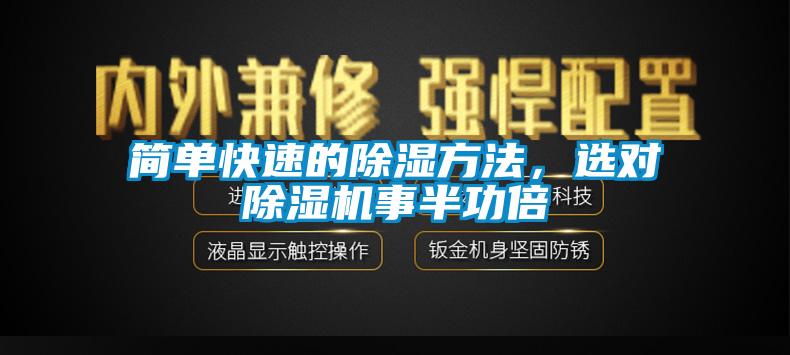 簡單快速的除濕方法，選對除濕機事半功倍