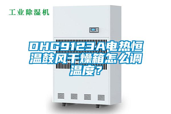 DHG9123A電熱恒溫鼓風干燥箱怎么調溫度？