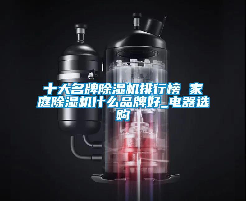 十大名牌除濕機排行榜 家庭除濕機什么品牌好_電器選購