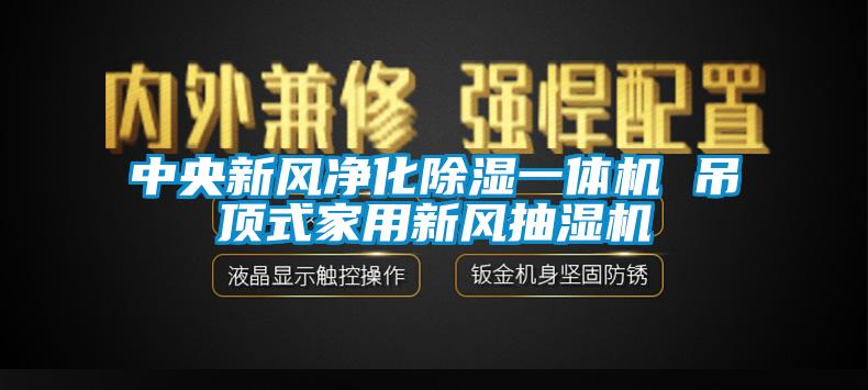 中央新風凈化除濕一體機 吊頂式家用新風抽濕機