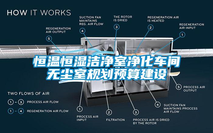 恒溫恒濕潔凈室凈化車間無塵室規劃預算建設