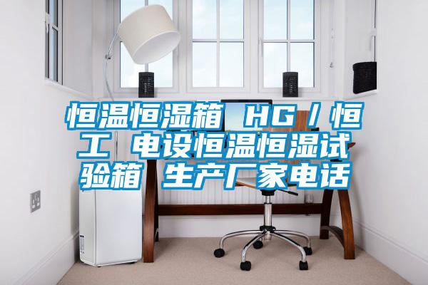 恒溫恒濕箱 HG／恒工 電設恒溫恒濕試驗箱 生產廠家電話