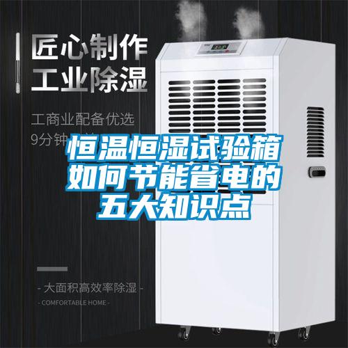 恒溫恒濕試驗箱如何節能省電的五大知識點