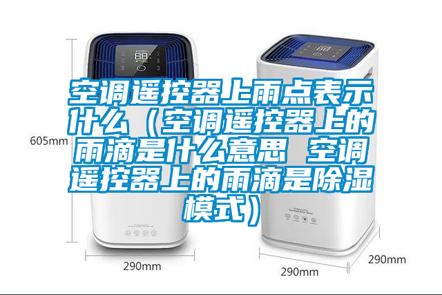 空調遙控器上雨點表示什么（空調遙控器上的雨滴是什么意思 空調遙控器上的雨滴是除濕模式）