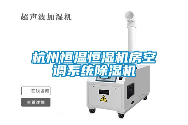 杭州恒溫恒濕機房空調系統除濕機