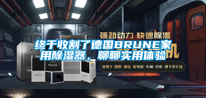 終于收割了德國BRUNE家用除濕器，聊聊實用體驗