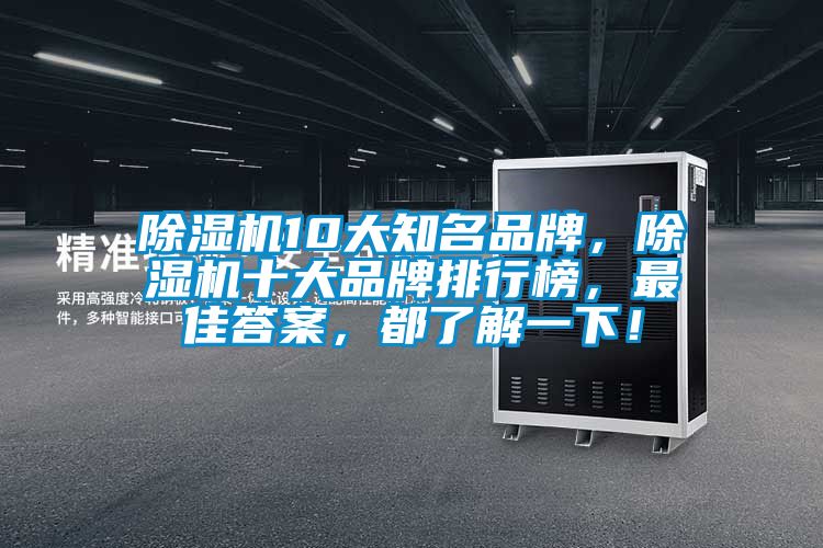 除濕機10大知名品牌，除濕機十大品牌排行榜，最佳答案，都了解一下！