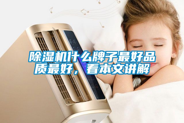 除濕機什么牌子最好品質最好，看本文講解